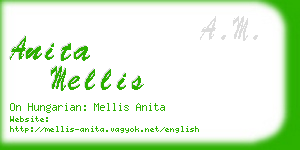 anita mellis business card